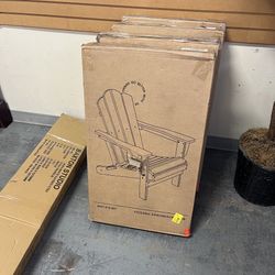 New Foldable Grey Adirondack Chair (in Store)