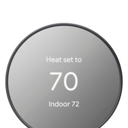 Google - Nest Smart Programmable Wifi Thermostat - Charcoal
