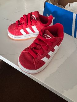 Adidas Campus Toddler Sneakers Red Suede