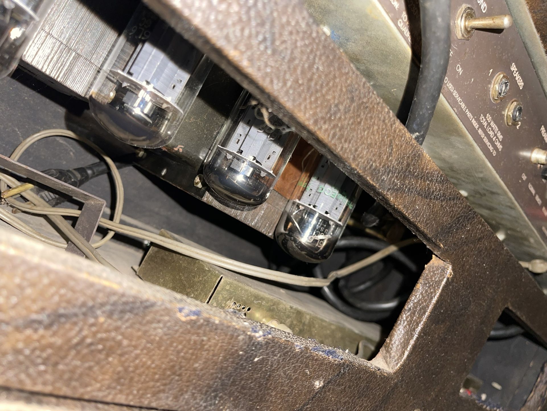 Vintage Super Rare 1981 Tube Tusc Cf-100 Watt Guitar Head