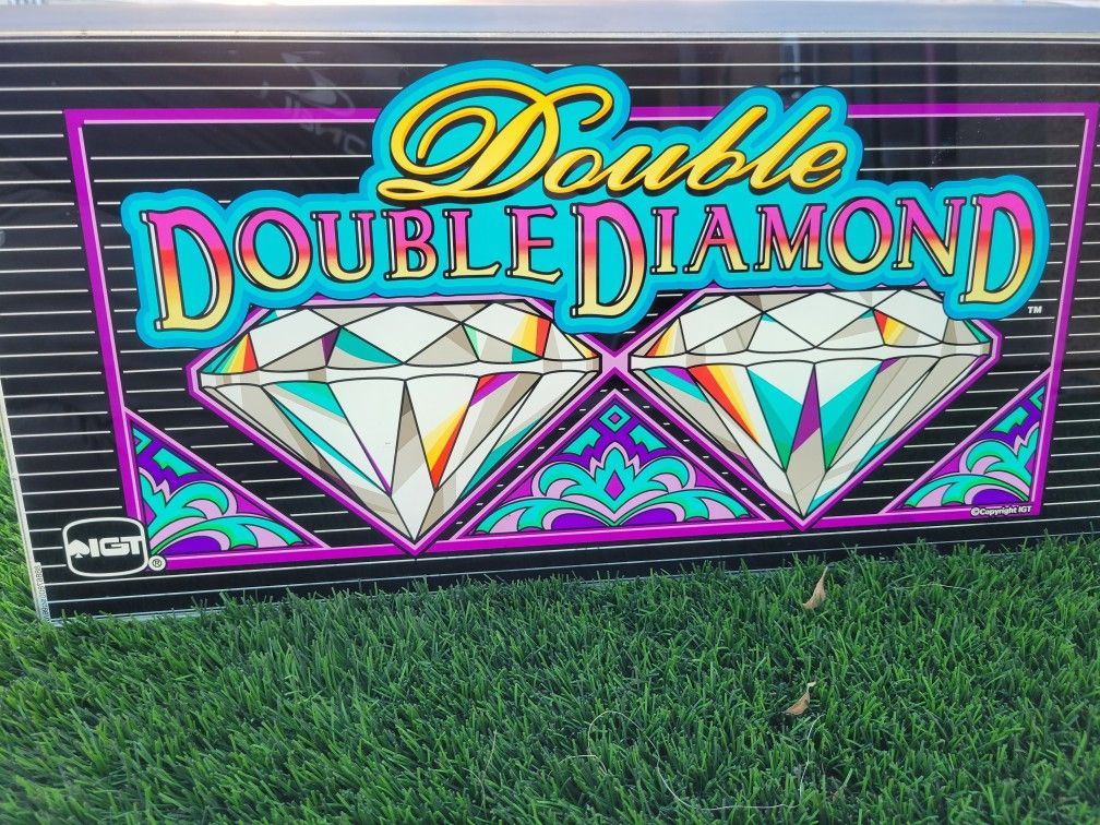 Slot Machine Glass IGT Triple Diamond 5x Pay Celine Dion Triple Cherry Haywire Mancave Gameroom Arcade Casini Collectible