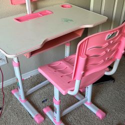 Girls Study Desk And Chair 