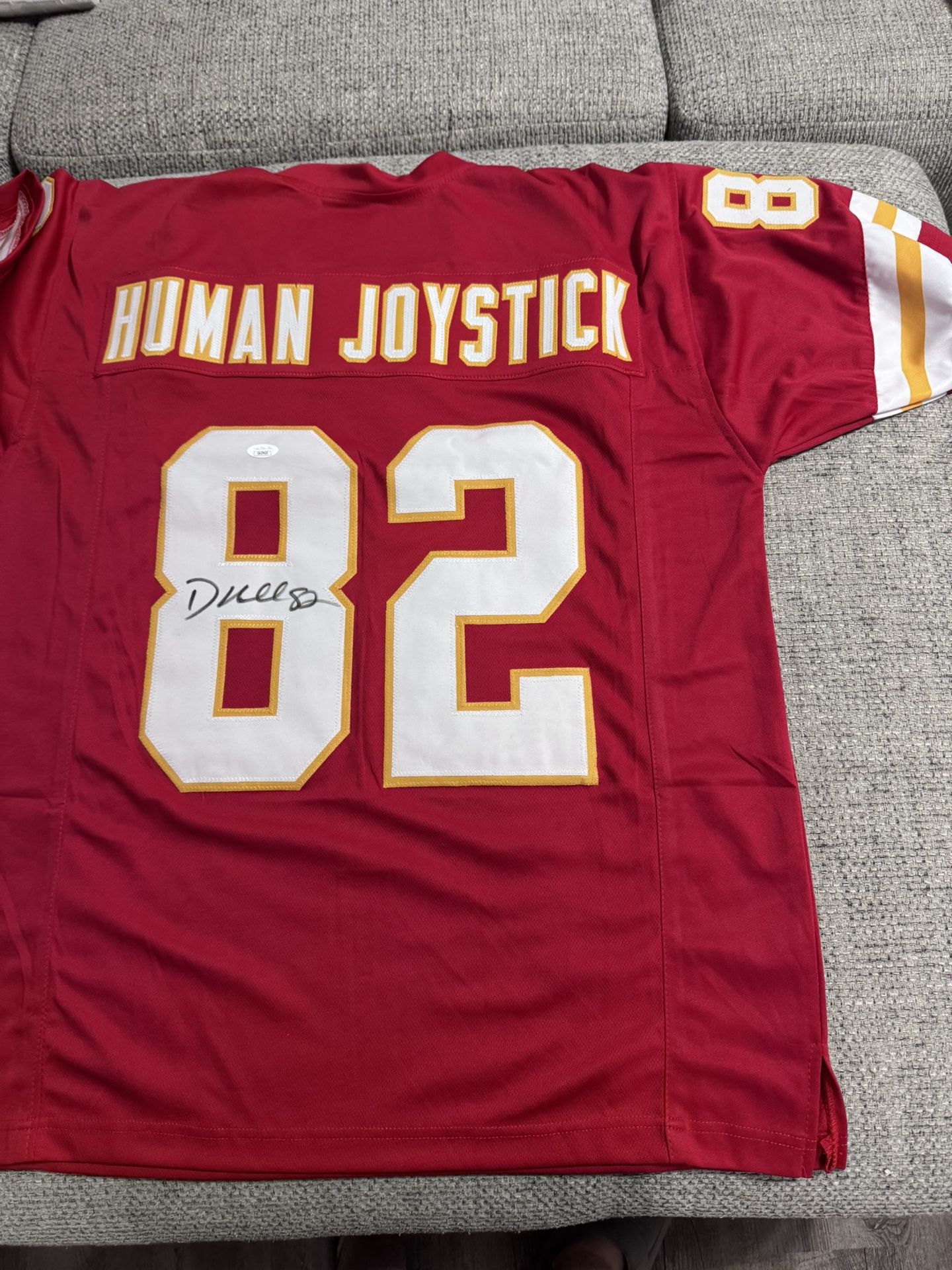 Dante Hall Signed Autograph Custom Human Joystick Jersey - JSA COA Sticker Only - KC Chiefs