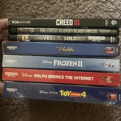 4k Uhd Movies Toy Story Frozen Aladdin Creed