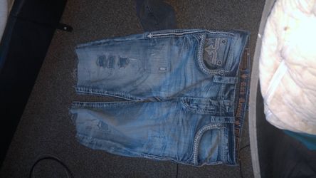 Rock Revival Distressed Denim Shorts