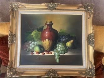 Oil painting  Artist Frank Lean.