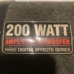 Kraco Amplified Bass Tube 200 Watts