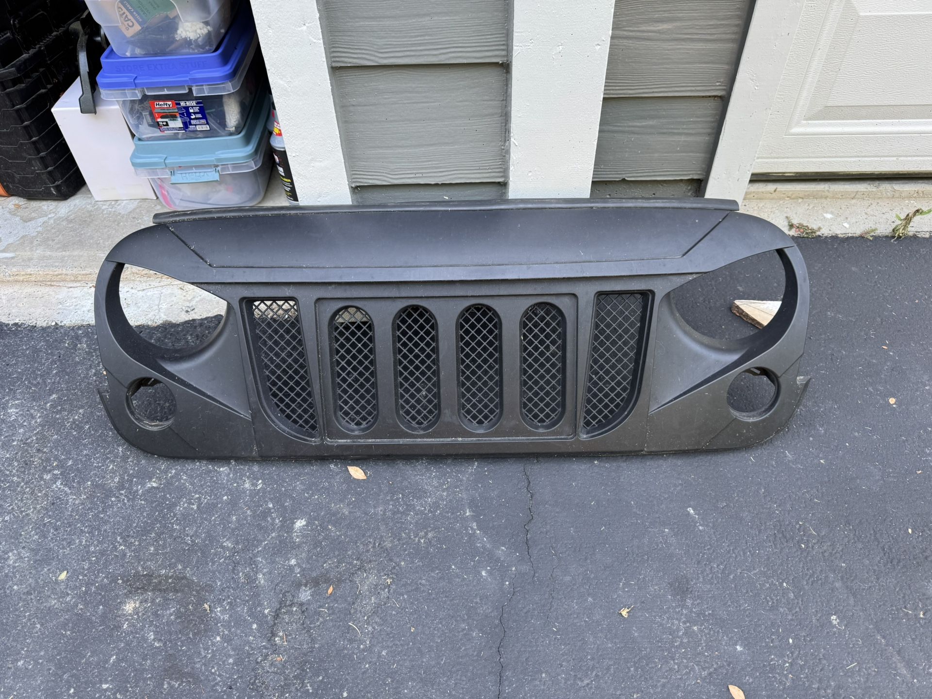 Angry Eye Front Grille for 2017 Jeep Wrangler JK