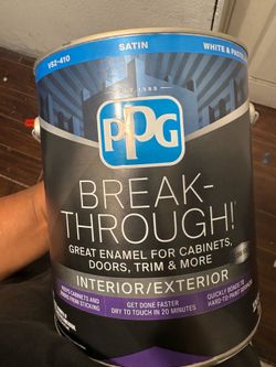 PPG Break-Through Interior/Exterior Satin Paint – 1 Gallon – New