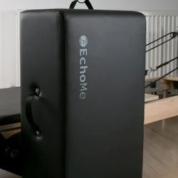 EchoMe Pilates Reformer Sitting Box, Pilates Reformer Accessory for Exercises (Soft Darker)