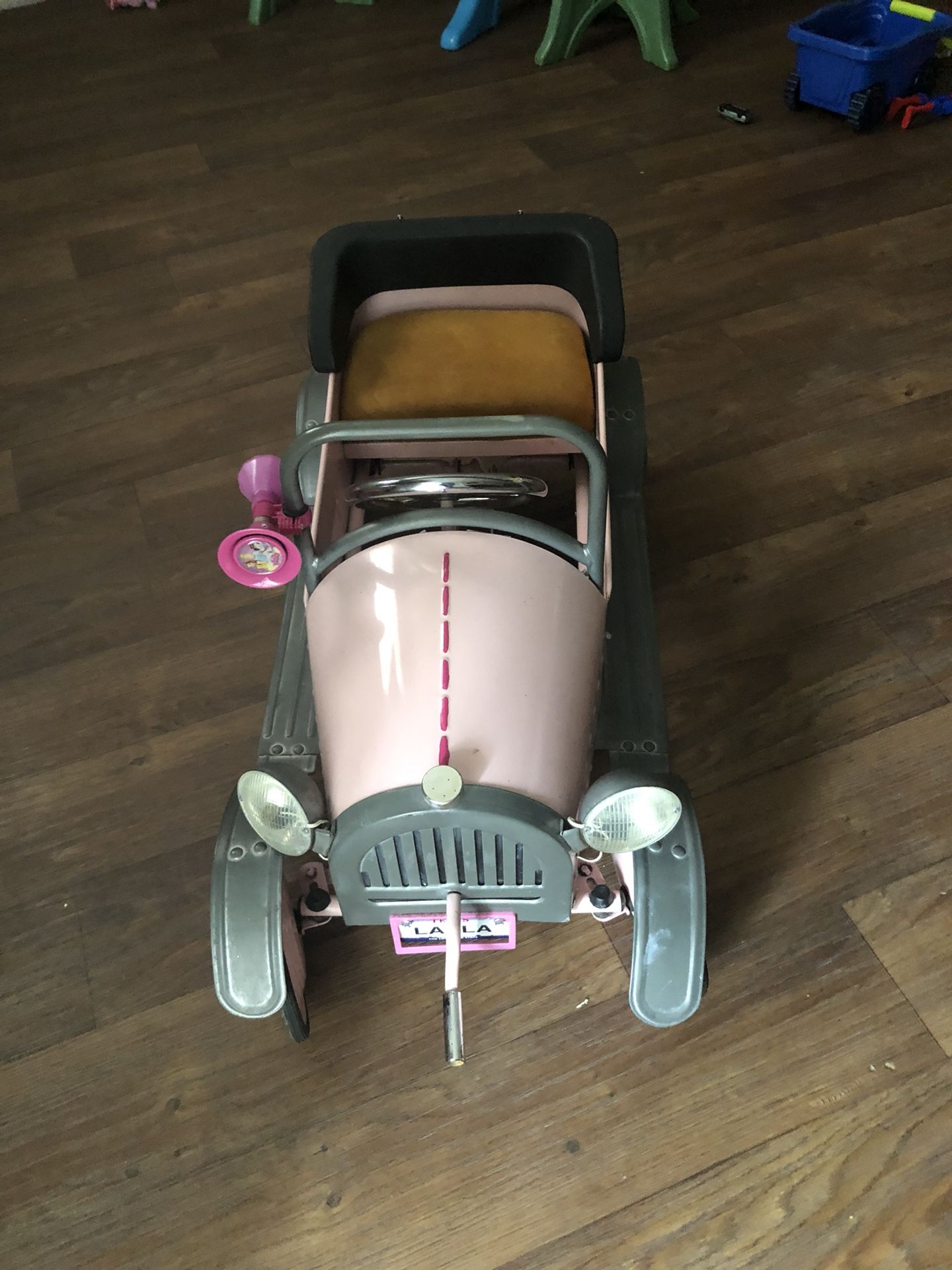 Antique baby peddle car 150. Dlls
