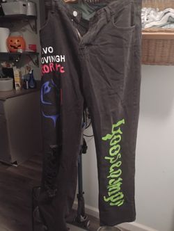 SHIEN WOMANS GOOSEBUMPS PUNK ROCK JEANS!! 