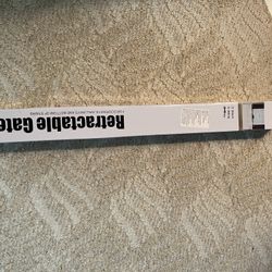 Retractable gate NEW unopened 65 inch grey