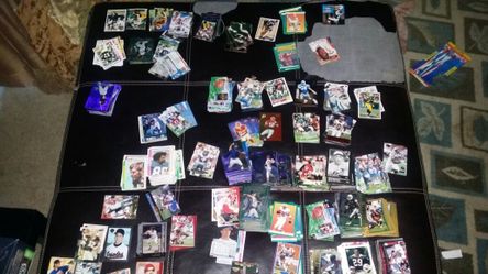 baseball and football cards