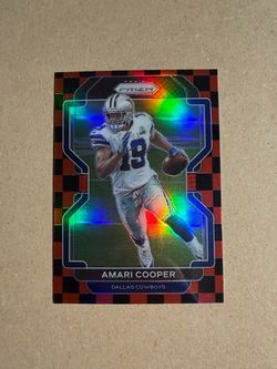 2021 Panini Prizm Amari Cooper #238 Black and Red Checkerboard Prizm Cowboys