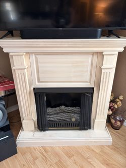 Gel Flame Fireplace Mantel/Tv stand