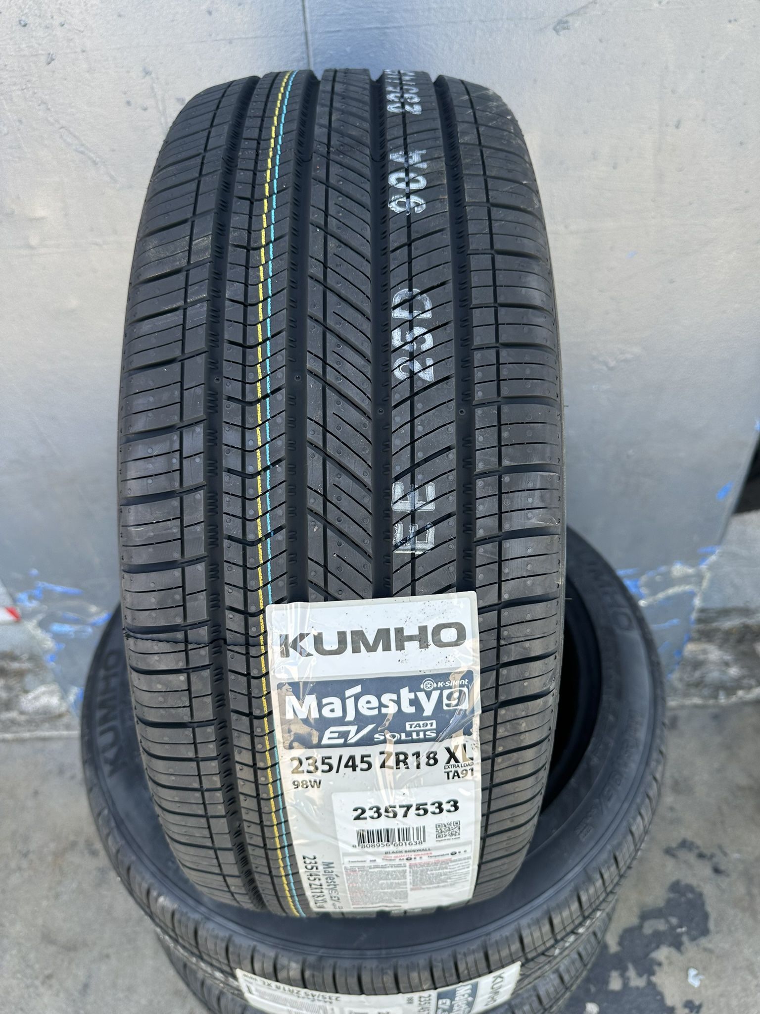 235/45/18 New Set Of Kumho EV Tires Installed