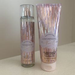 🥂 Champagne Toast Ultimate Hydration Body Cream & Fine Fragrance Mist set for $20
