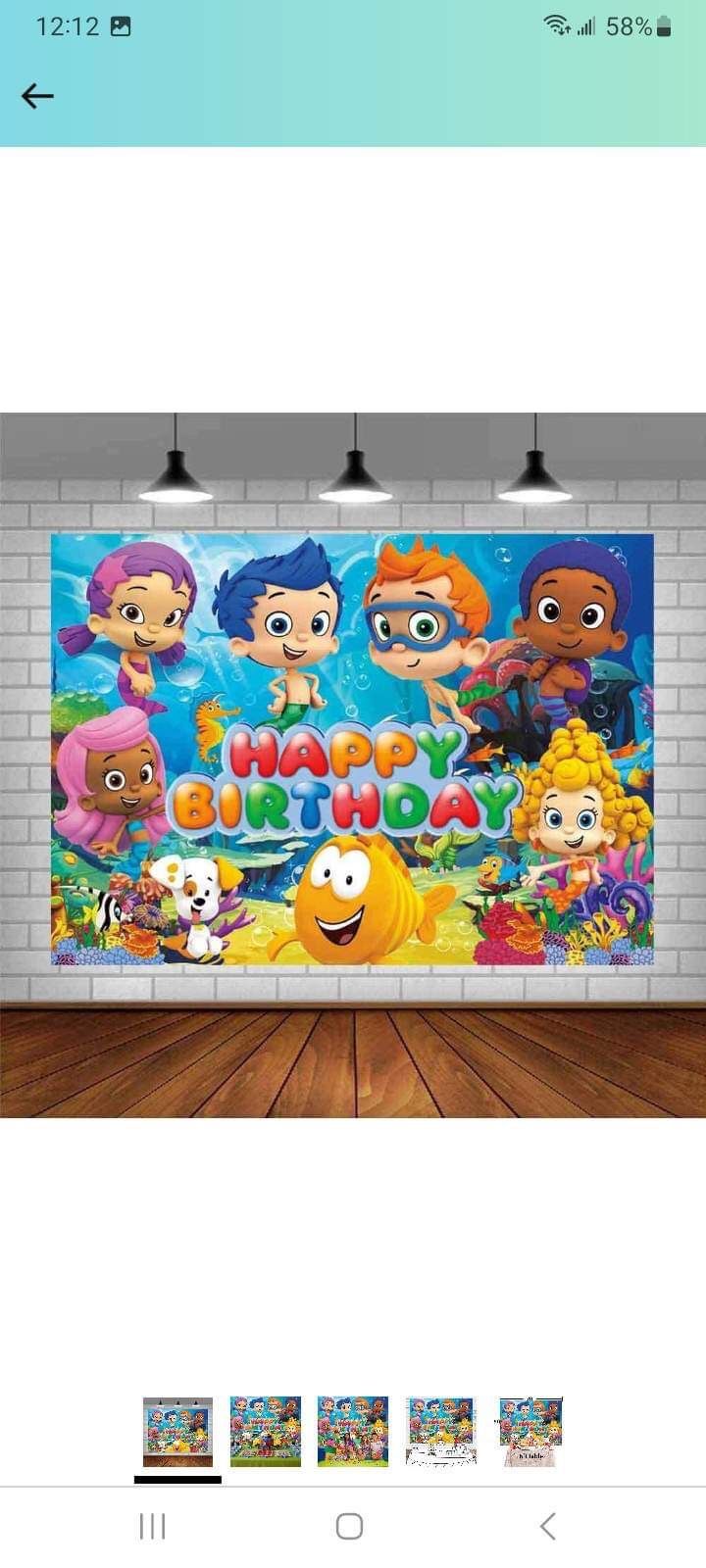 new backdrop of bubble gubbies