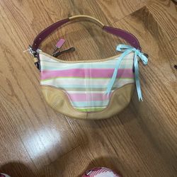 Coach Striped Multicolor Bag