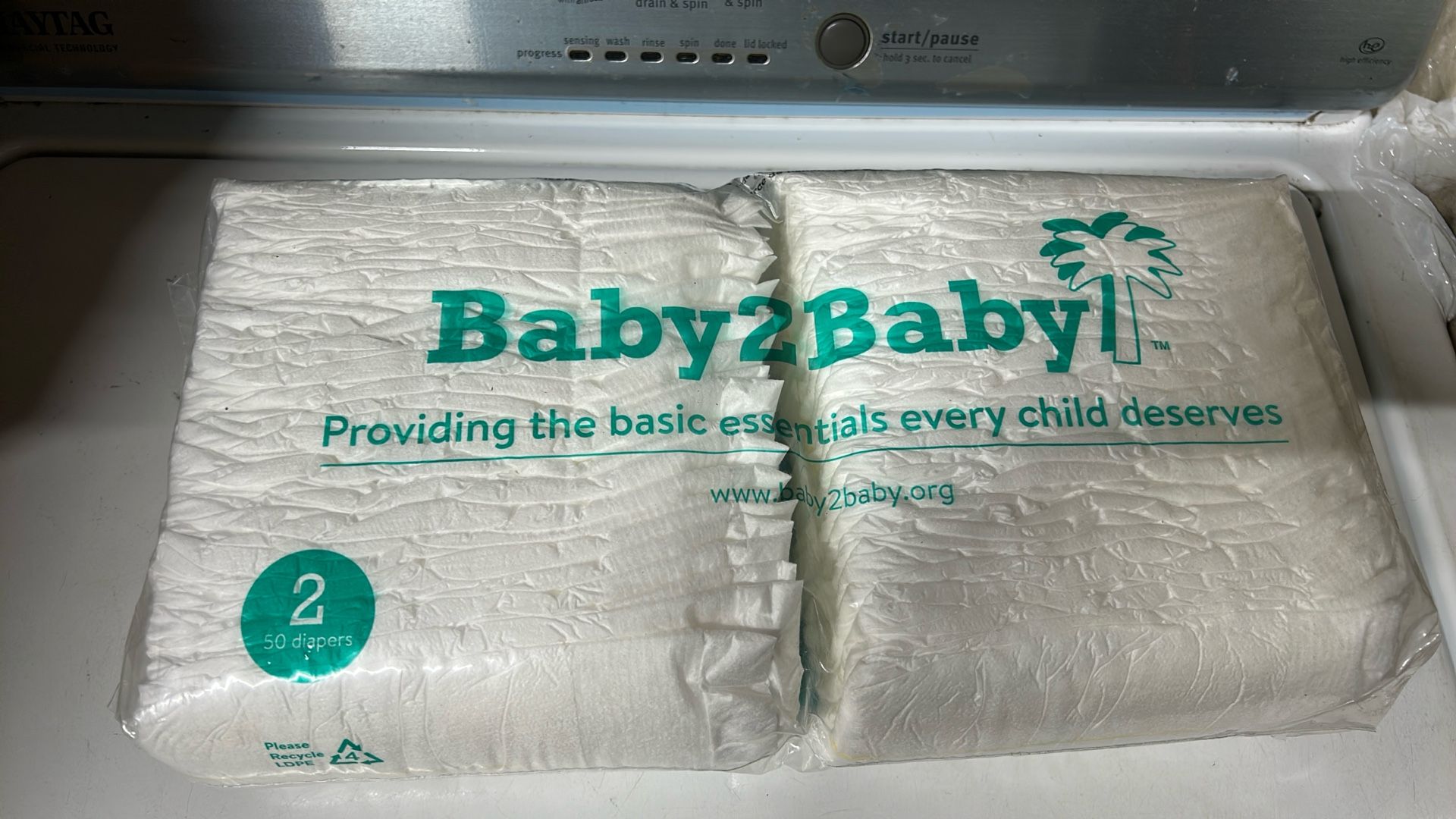 3 packs of diapers, size 2