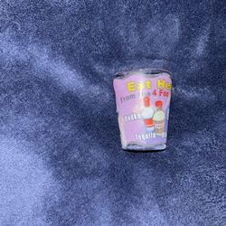 Myrtle Beach, SC comedic Pink and red shot glass 