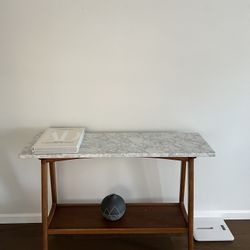 West Elm Mid Century Marble Table. 