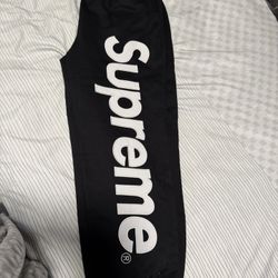Black Supreme Sweatpants 