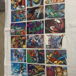 Spider Man Marvel 1992 30th Anniversary Cards.  