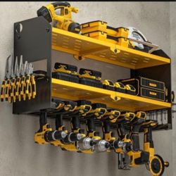 YYR Power Tool Organizer Wall Mount, Cordless Drill and Battery Holder