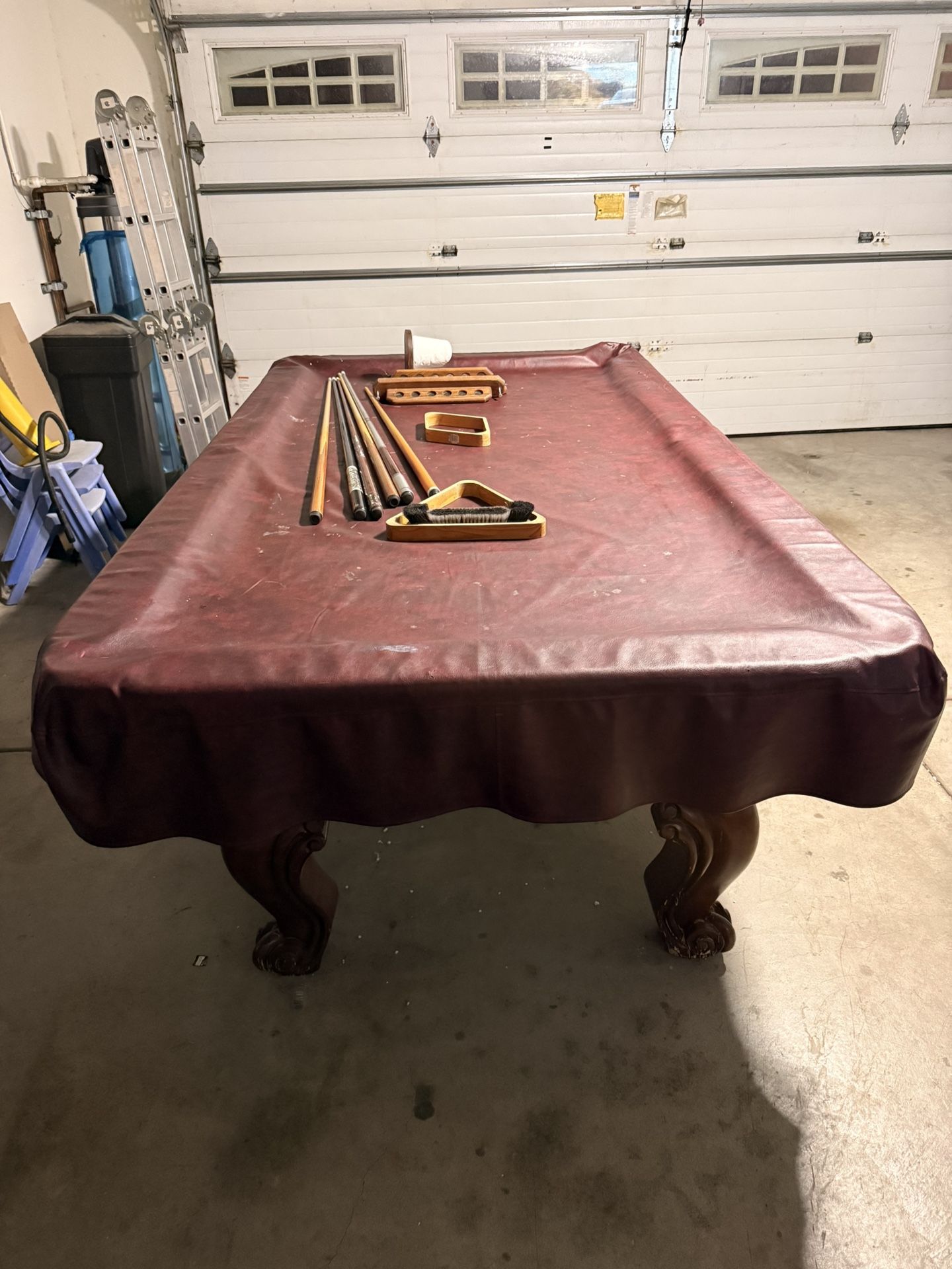 Wood Pool Table – Standard Size (8ft)  -$500 OBO