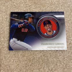 2020 Topps Francisco Lindor Medallion Card- Indians & Mets