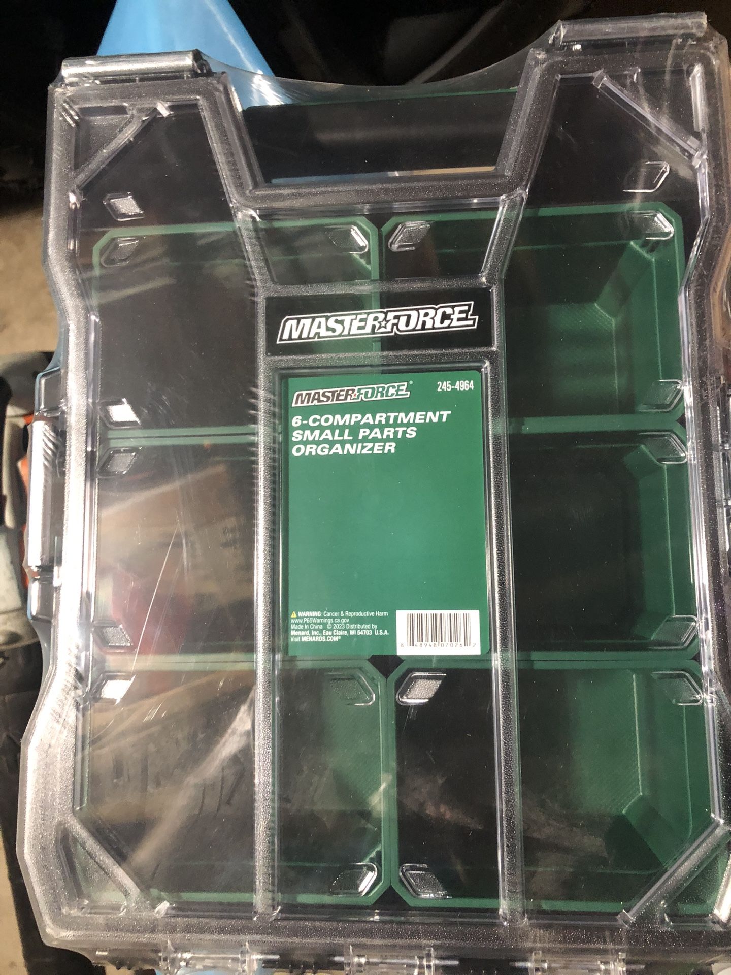 Brand New Masterforce® 6-Compartment Small Parts Organizer