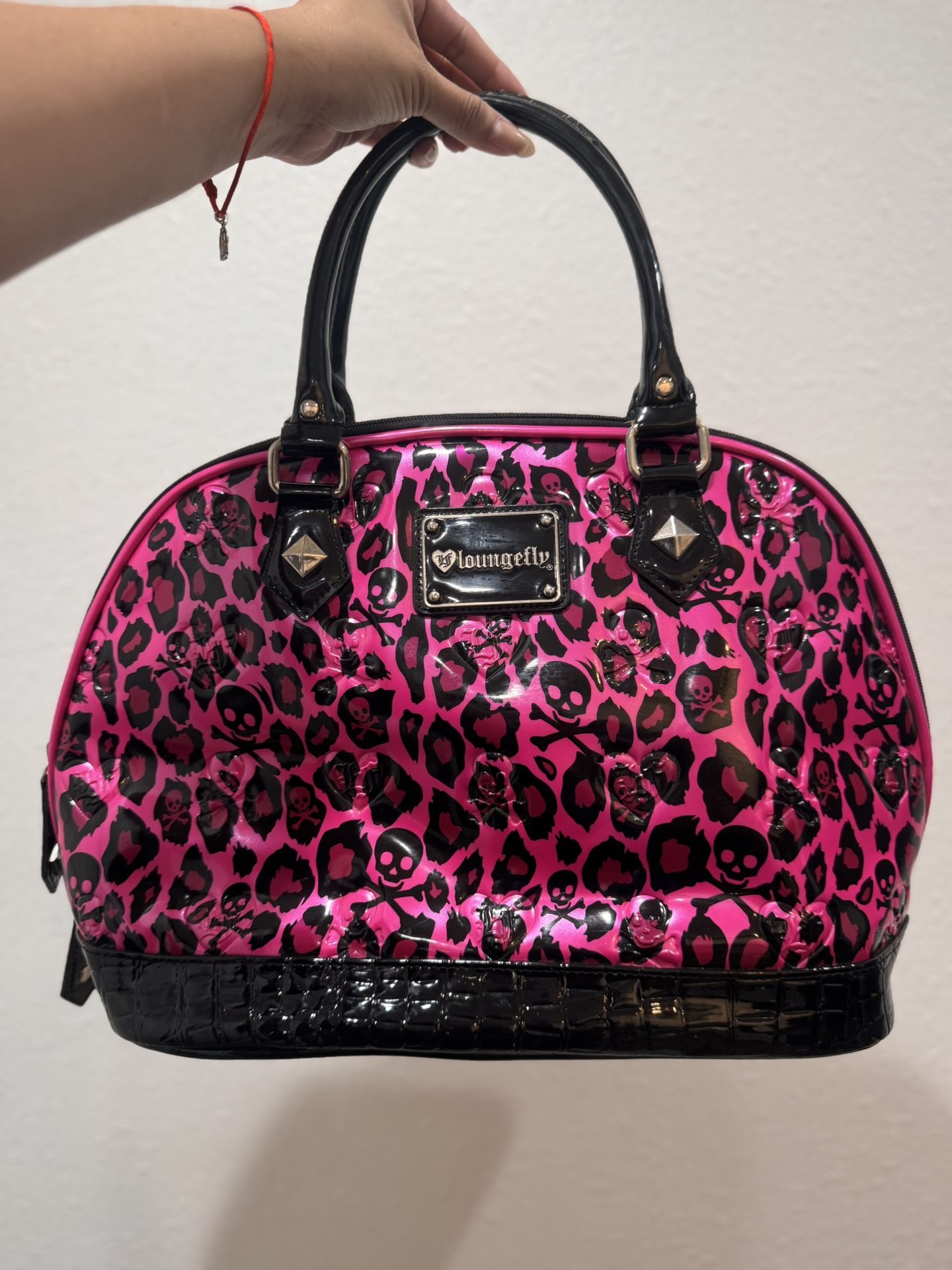 Loungefly Embossed Leopard Skull Purse