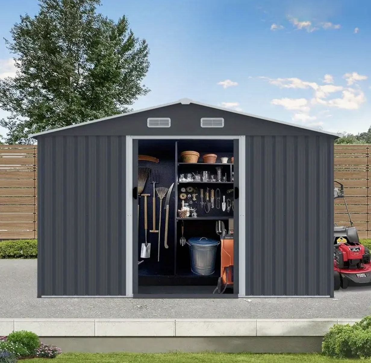 STORAGE METAL SHED 8x10