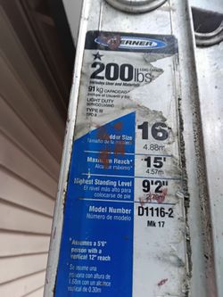 Wagner 16 ft ladder