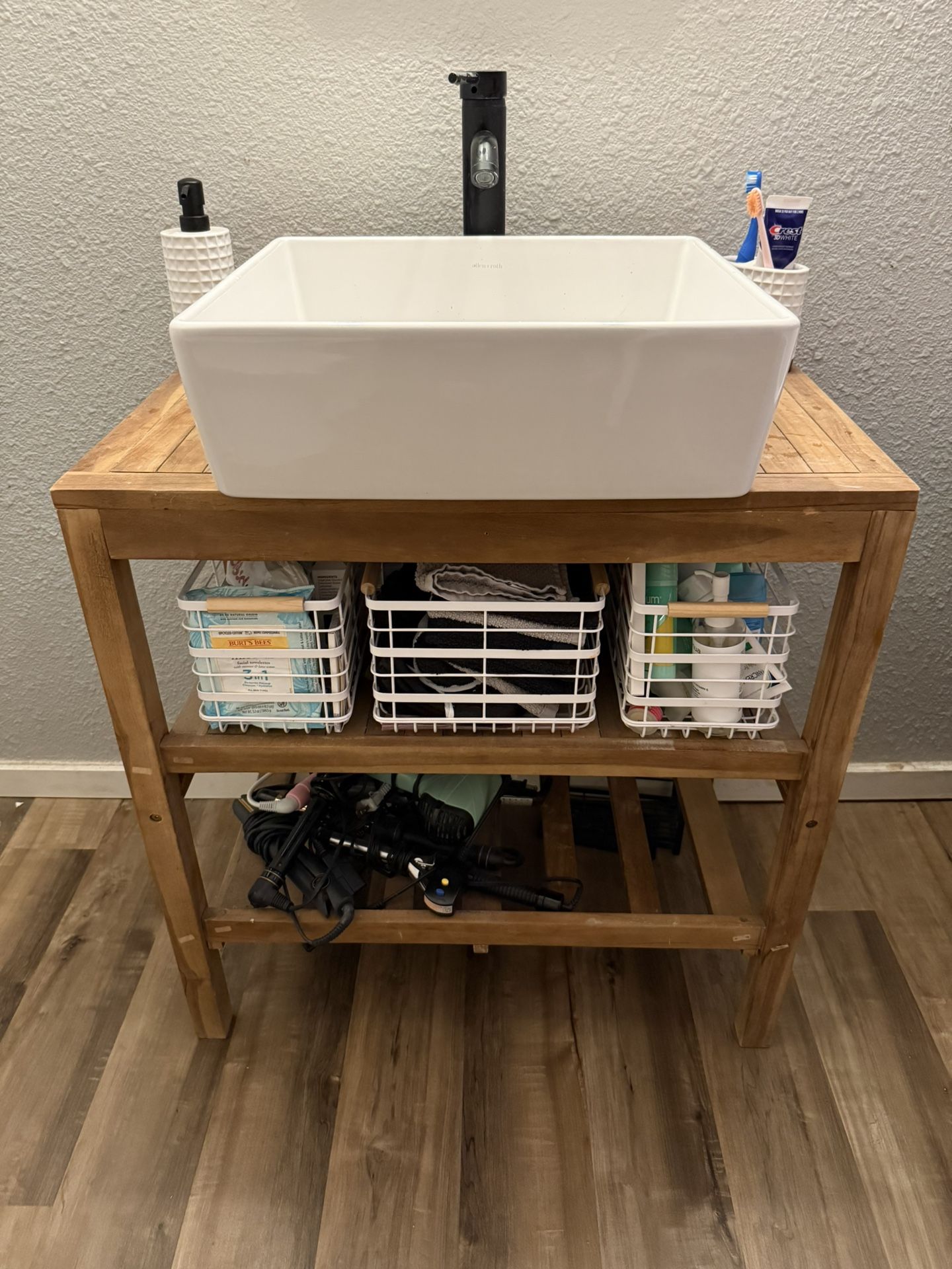 Bathroom Vanity with Vessel Sink