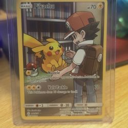 Pokémon TCG Ash Pikachu Holo Card Cosmic Eclipse 241/236 Secret Rare Near Mint