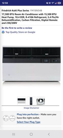 Air Conditioner 18000btu Friedrich