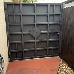 Outside Door 6 Feet Wide And 6 Feet Tall Steel Fabrication $150 Or Best Offer