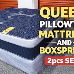 🟢QUEEN PILLOWTOP SET $219