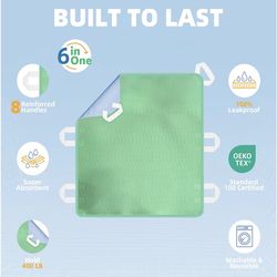 Bed Pad, with 8 handles