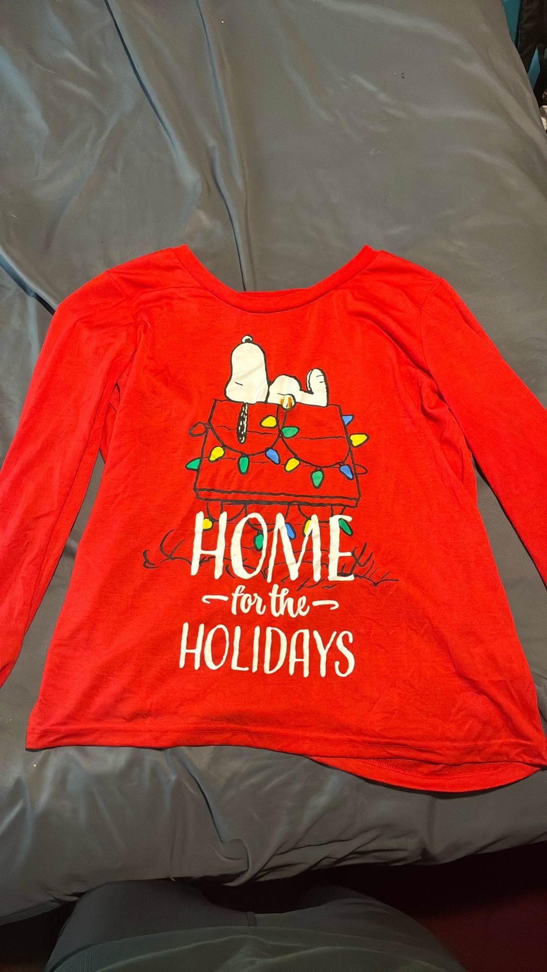 Red Snoopy Pj Sweatshirt