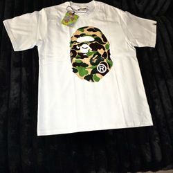 BAPE Ape Head Camo Graphic T-Shirt White