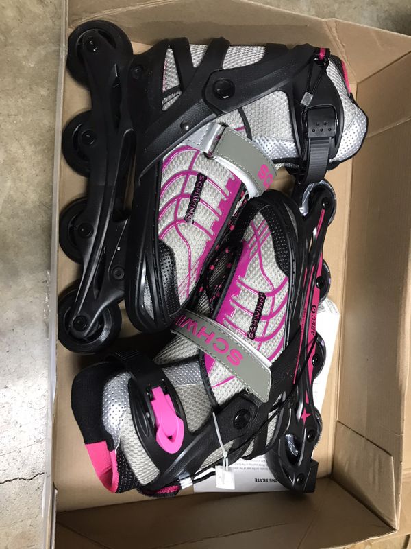 Schwinn Girls' Adjustable Inline Skate Black/Pink 58 for Sale in