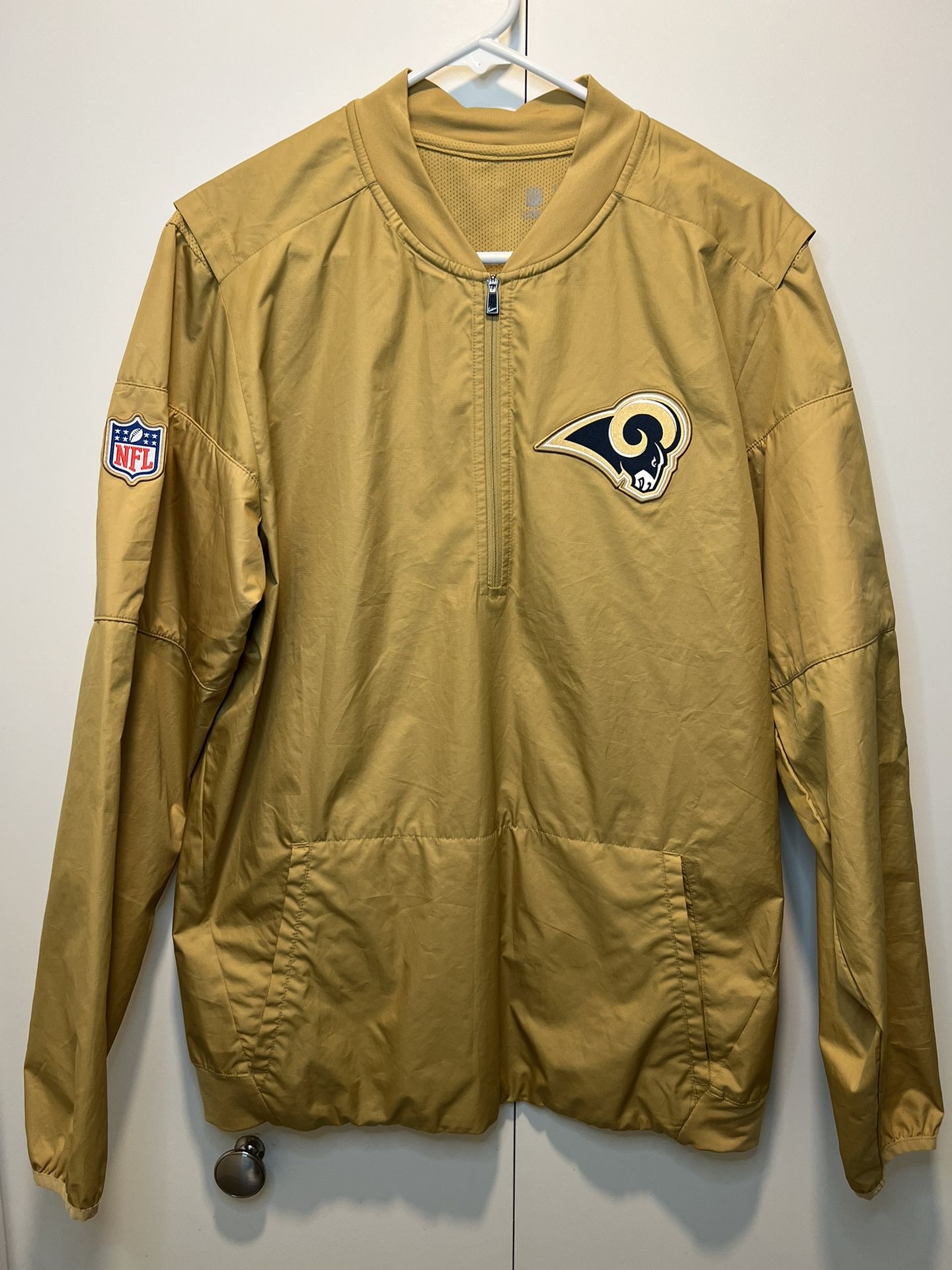 VINTAGE NFL ST. LOUIS RAMS WINDBREAKER JACKET, Men's Fashion