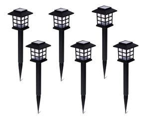 Solar Lawn Lamp Outdoor Solar Powered Light –Six Pack Bright Premium Quality Rain-Proof Walkway Path Patio Yard Lawn Garden Lamp (6 Pieces)