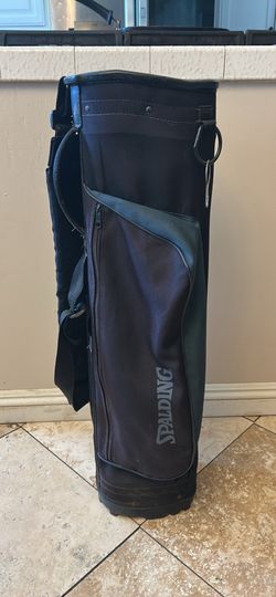 Spalding Lightweight Sunday Golf Bag 6-Way Carry Green Black