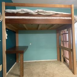 Bed: Custom Loft Twin and Desk