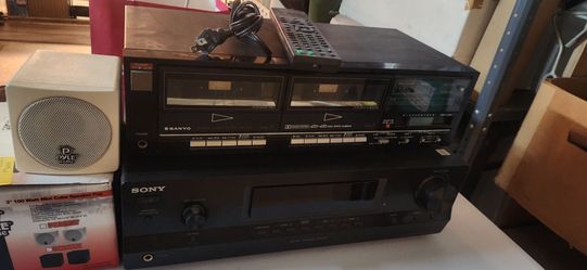 AM/FM Stereo receiver and cassette player/recorder